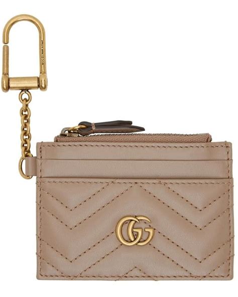 gucci key and card holder|Gucci card holder with keychain.